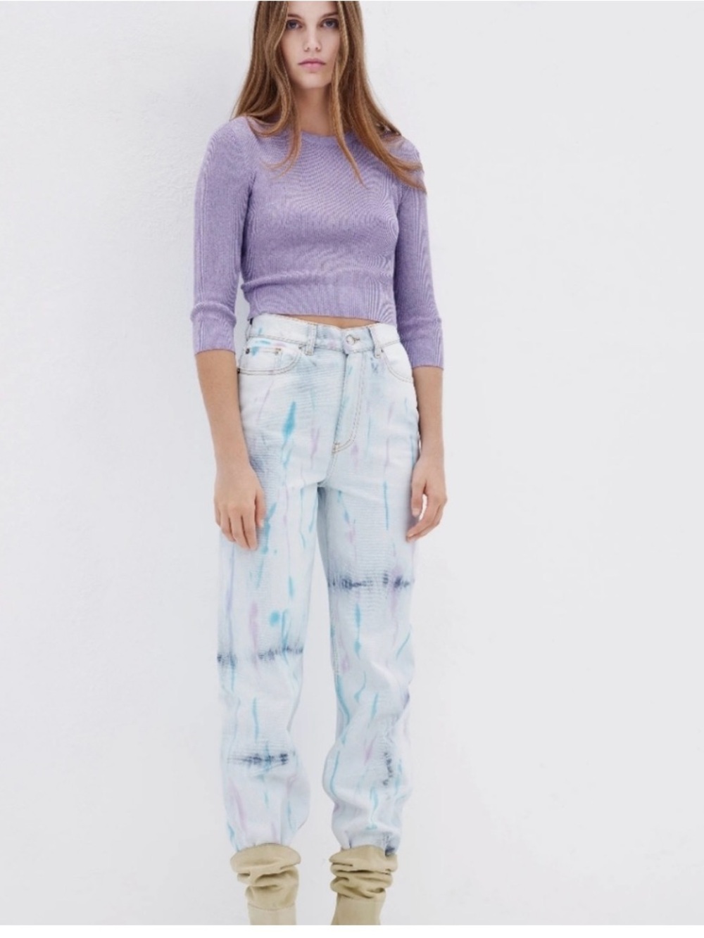IRO High Rise Tie Dye Dahoi Jeans